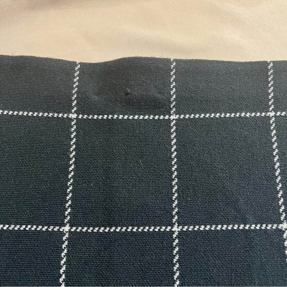 Ann Taylor Dark Gray Check Acrylic Wool Nylon Classic Fall Skirt Size Large NWT - Picture 12 of 12